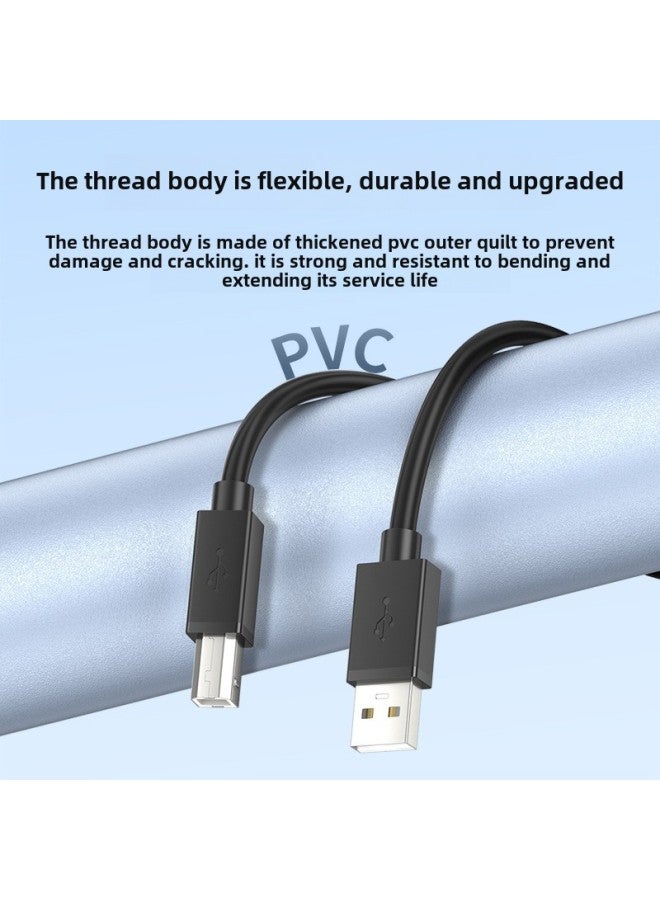Usb2.0 Printer Line All Copper Square Printer Data Line A Male To/B Computer Connection Line Usb Printing Line-Length:8m - Image 2